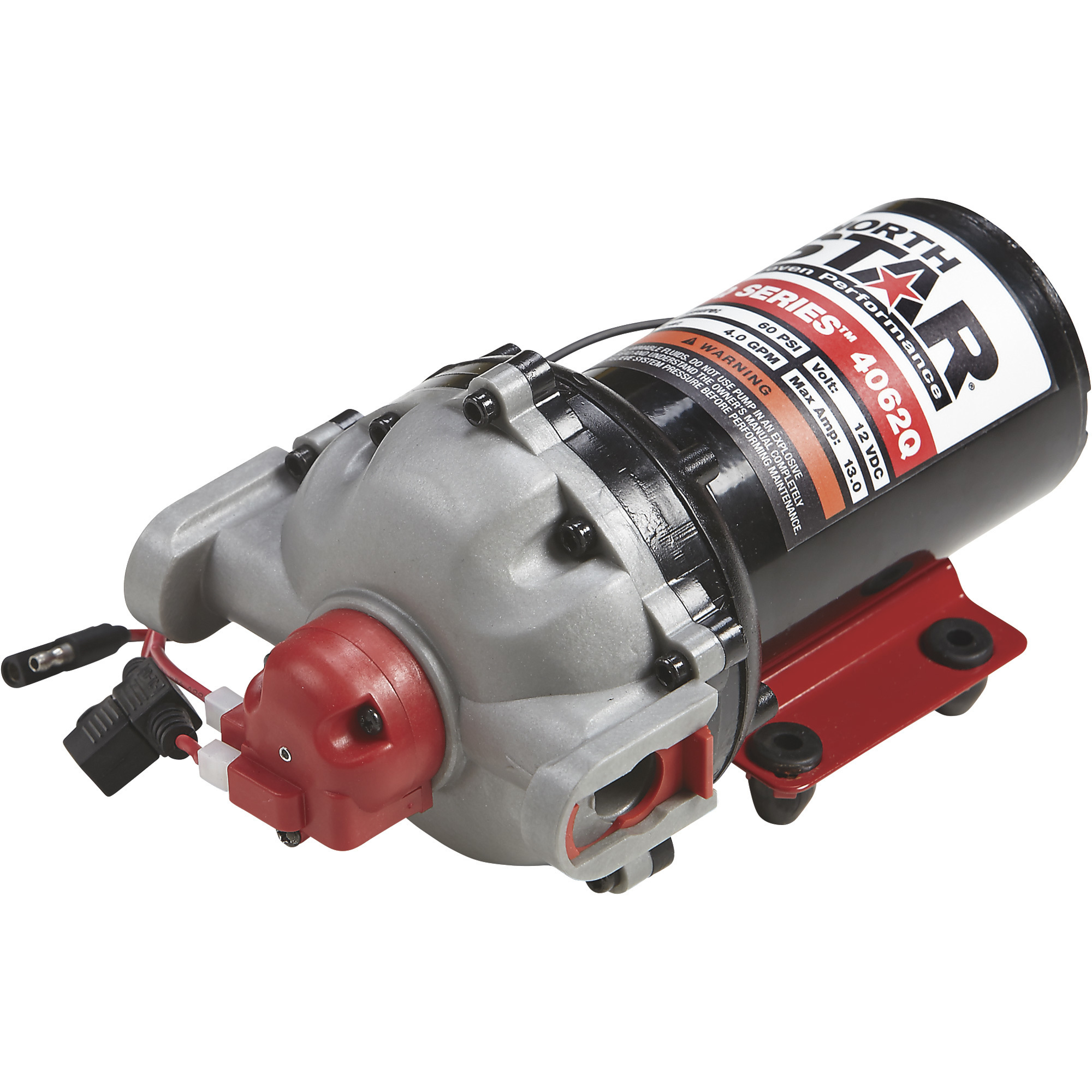 NorthStar NSQ Series 12V On-Demand Sprayer Diaphragm Pump with Quick-Connect Ports, 4 GPM